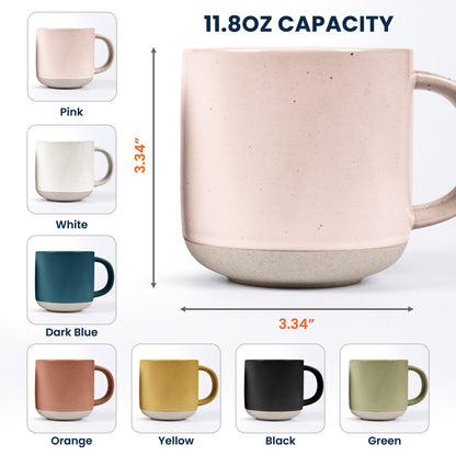 Custom Birth Flower & Name Pottery Mug - Gifts For Baseball Fans Baseball Lovers - Personalized Mug