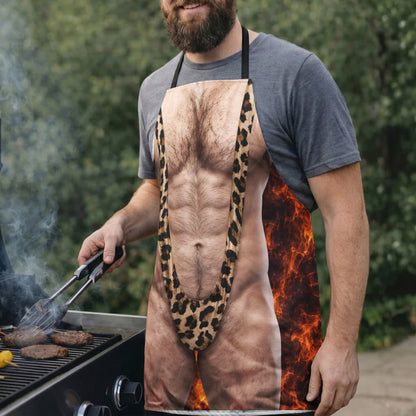 Funny Apron 3D Muscle Silly Gifts For Him, Husband, Coworker, Friend - Ver 2 - Personalized Apron